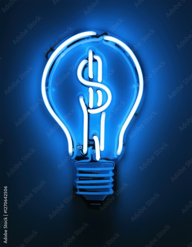 Neon sign with Brilliant Wealth, featuring a glowing lightbulb and dollar signs, set against a bright, colorful backdrop with a realistic, vibrant atmosphere Neon sign with Brilliant Wealth, featuring a glowing lightbulb and dollar signs, set against a bright, colorful backdrop with a realistic, vibrant atmosphere