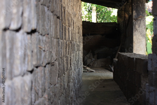 making bricks traditionally from clay