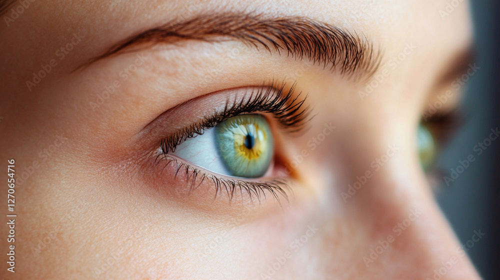 Naklejka premium close up of female eye