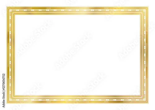 ゴールドのフレーム素材