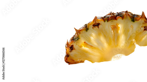 A refreshing splash of pineapple
 transparant background png	
