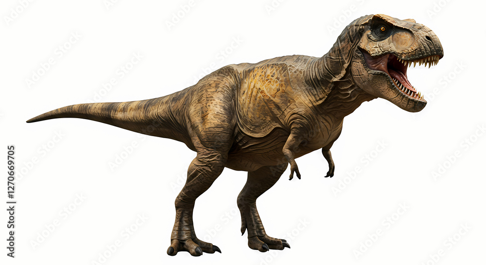 t rex dinosaur on white background generative ai t rex dinosaur on white background generative ai