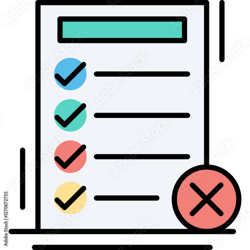 Fake List Icon