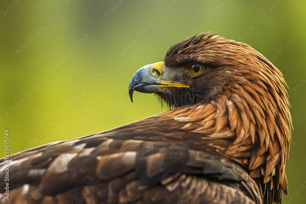 Obraz premium White-tailed eagle (Haliaeetus albicilla) close-up portrait