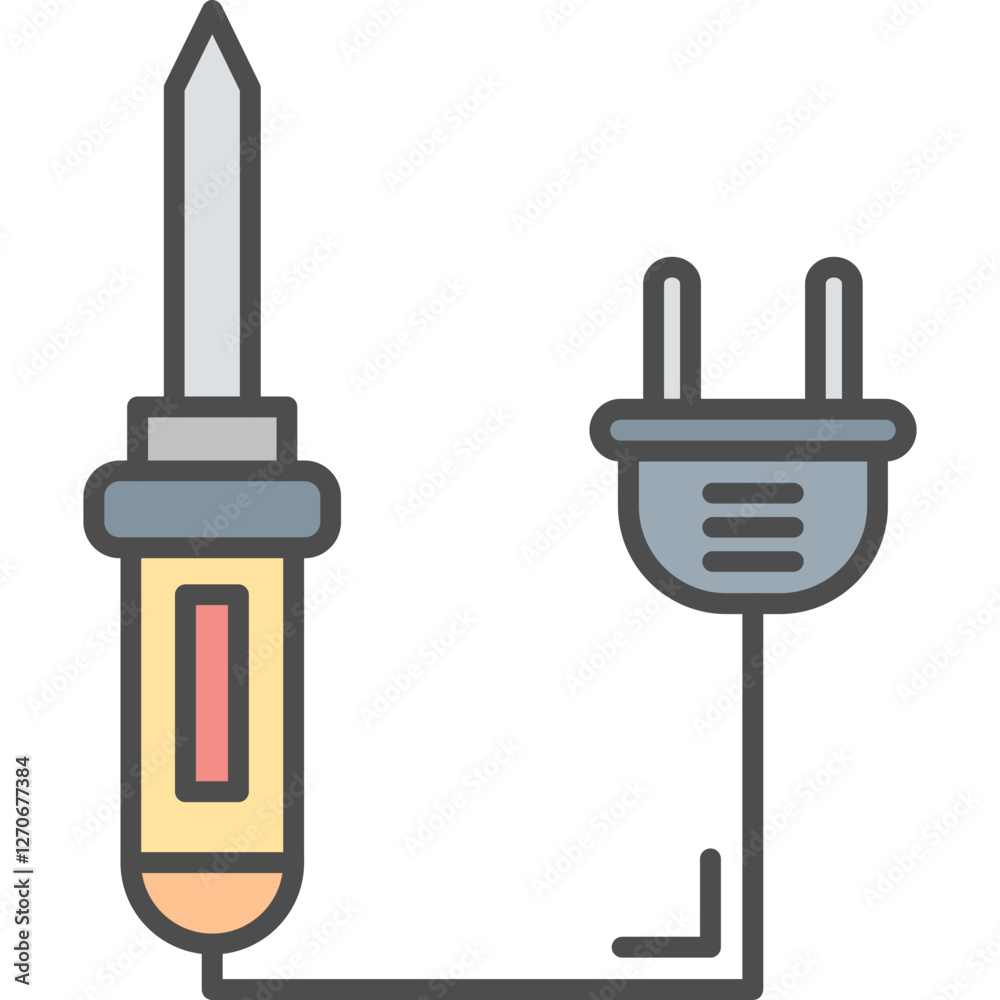 Obraz premium Soldering Iron Icon