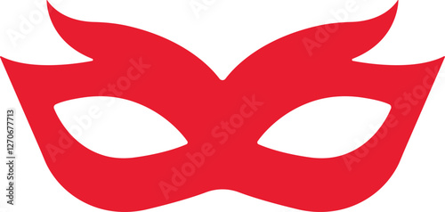 Different Mask silhouette isolated on transparent background Masquerade vector for apps or web party superhero carnival villain or burglar icon in flat. costume eye mask hidden person face