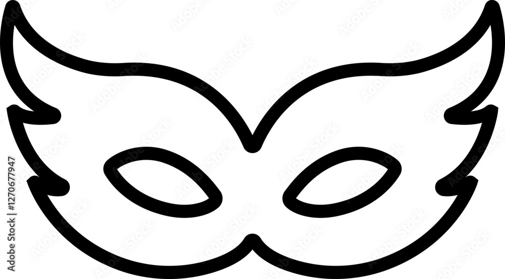 Different Mask silhouette isolated on transparent background Masquerade vector for apps or web party superhero carnival villain or burglar icon in line. costume eye mask hidden person face Different Mask silhouette isolated on transparent background Masquerade vector for apps or web party superhero carnival villain or burglar icon in line. costume eye mask hidden person face