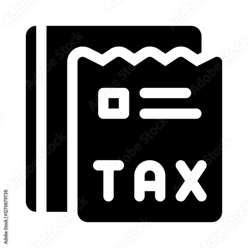 Tax Document glyph icon