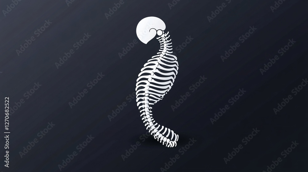 Spine Diagram for Healthcare Professionals and Massage Therapists