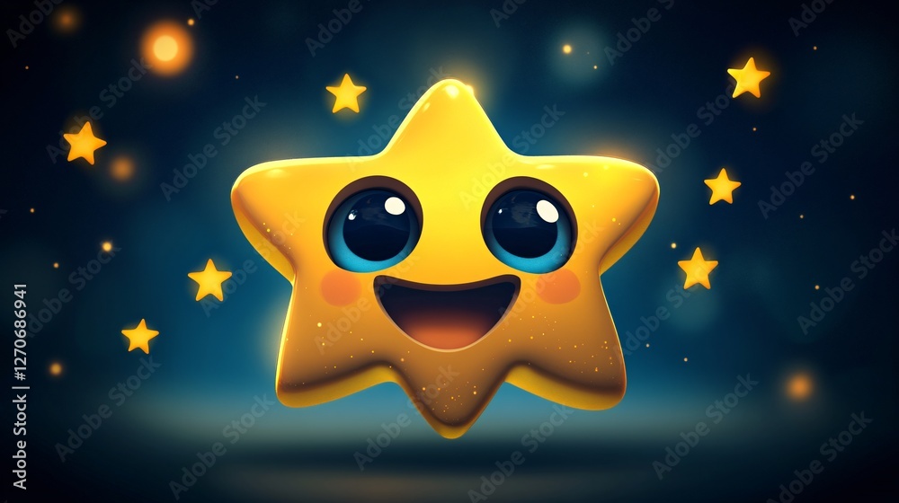 Starry-Eyed Emoji: Express Love and Excitement