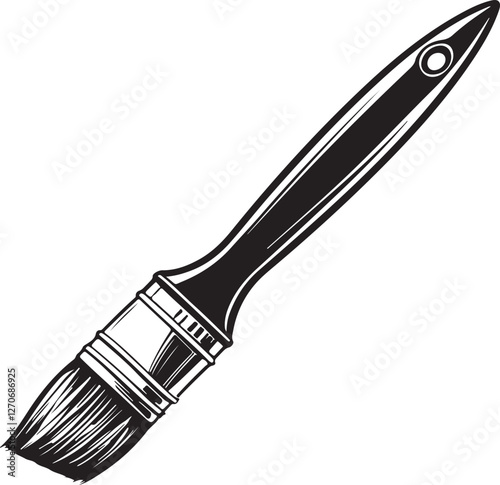 Isolated black paintbrush icon Vector, black paintbrush Silhouette,black paintbrush icon set, black paintbrush for logo,color black paintbrush Vector illustration, Vector Graphic, EPS 10 , clip art wo