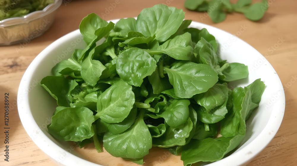 spinach on a plate spinach on a plate