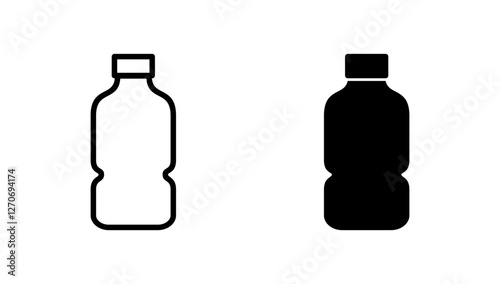 Bottle icon vector. bottle sign and symbol