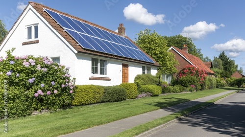 Wallpaper Mural Suburban Homes with Solar Panels Torontodigital.ca