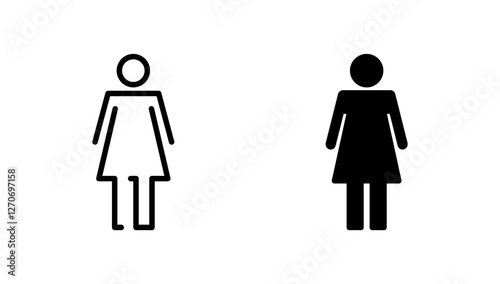 Female icon vector. woman sign and symbol