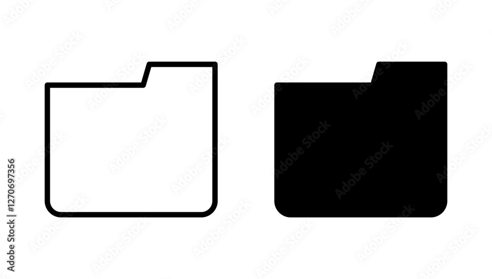 Folder icon vector. folder sign and symbol Folder icon vector. folder sign and symbol