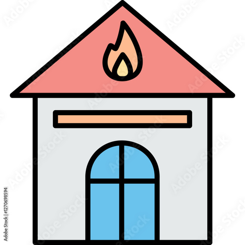 Unique Fire Brigade Vector Icon