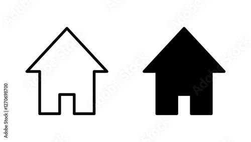 House icon vector. Home sign and symbol
