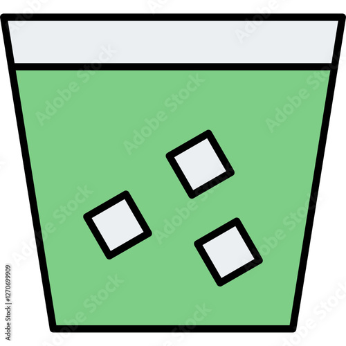 Unique Double Shot Vector Icon