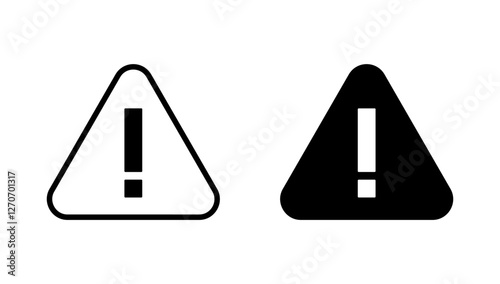 Exclamation danger icon vector. attention sign and symbol. attention sign