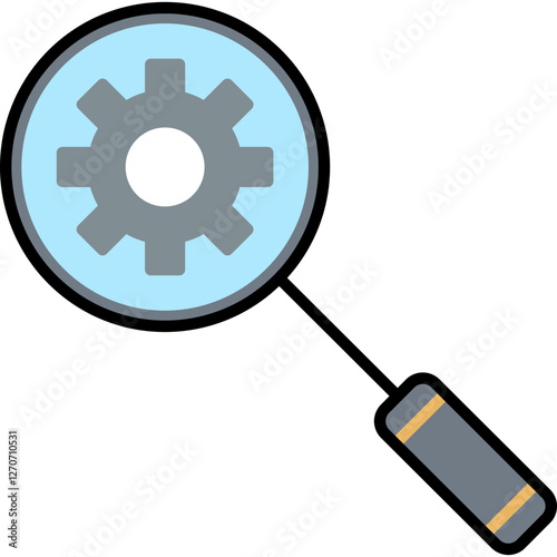 Unique Search Engine Optimizati Vector Icon