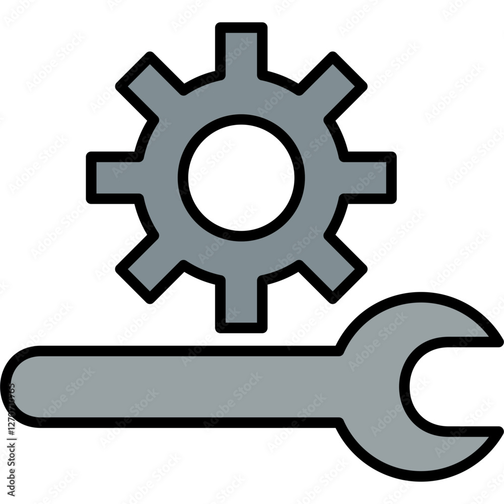 Unique Technical Support Vector Icon Unique Technical Support Vector Icon