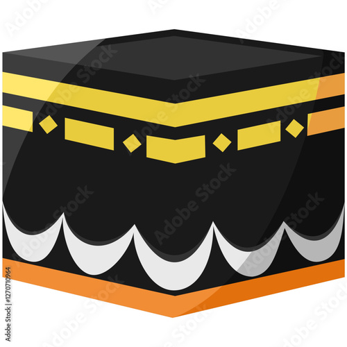Illustration of the Kaaba in Mecca