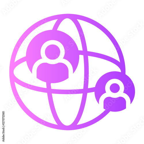 Connection gradient icon