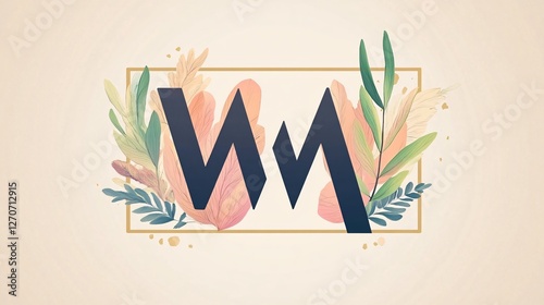 Elegant Lettering Text in Stylish Willow Color Palette