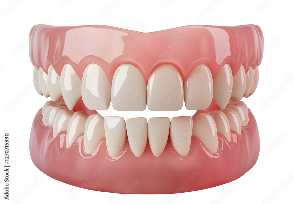a white teeth with pink gums isolated on a transparent background a white teeth with pink gums isolated on a transparent background