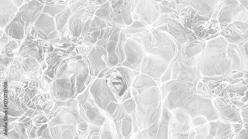 Crystal-clear seamless water ripples, sparkling pool wave reflections, ultra-detailed transparent overlay.