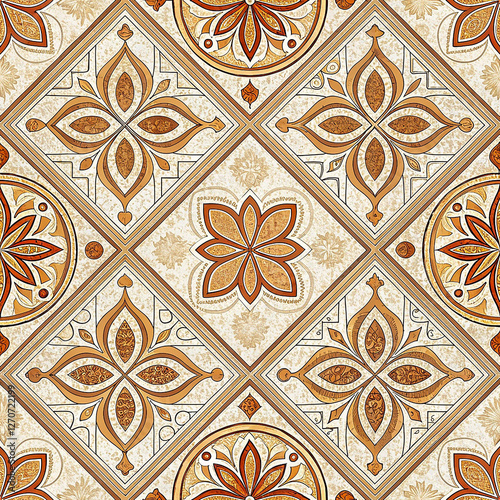 Italian ceramic tile pattern seamless pattern for tile floor modern design background