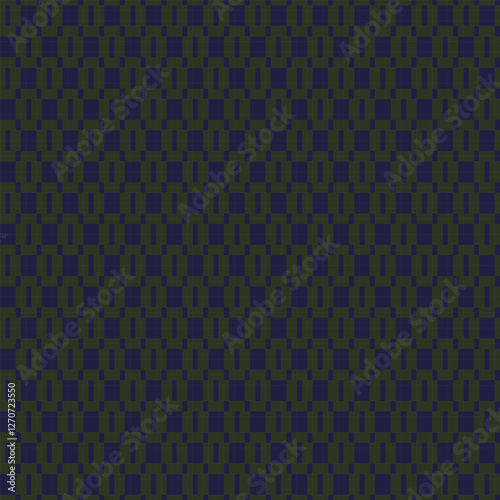 Blue Argyle Fair Isle Seamless Pattern Design