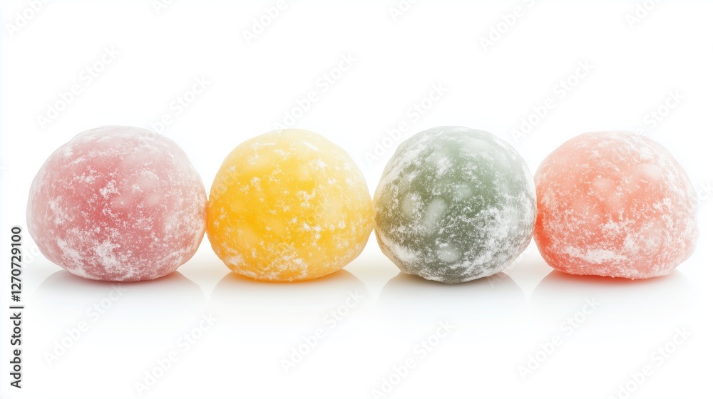 mochi dessert isolated on white background mochi dessert isolated on white background