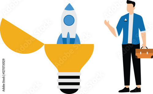 Motivation to create new business idea and make it success concept