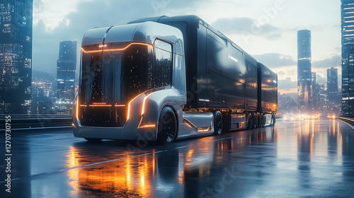 The freight forwarding companies of the future and their customers will bring together multi-sector deliveries. Logistics solutions from the future in the image created with the help of AI