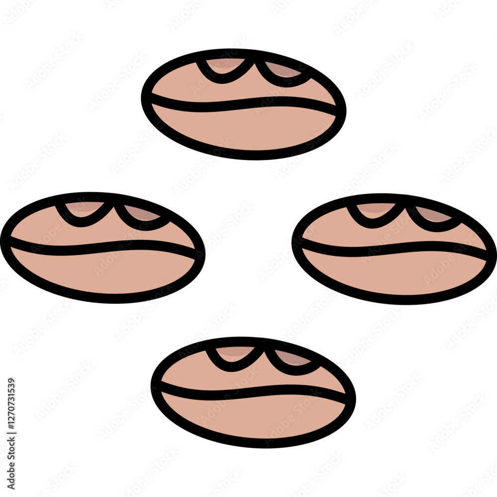 Coffee Beans Vector Icon Coffee Beans Vector Icon