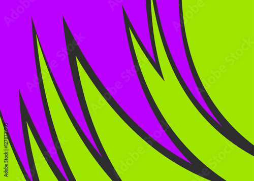 Abstract background with curved zigzag line pattern