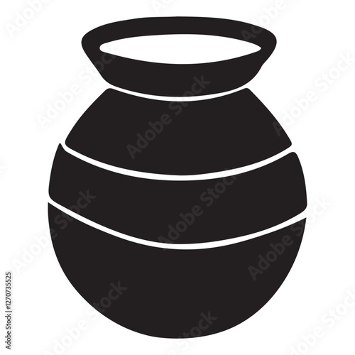 Traditional Clay Pot Illustration Symbolizing Culture and Heritage
