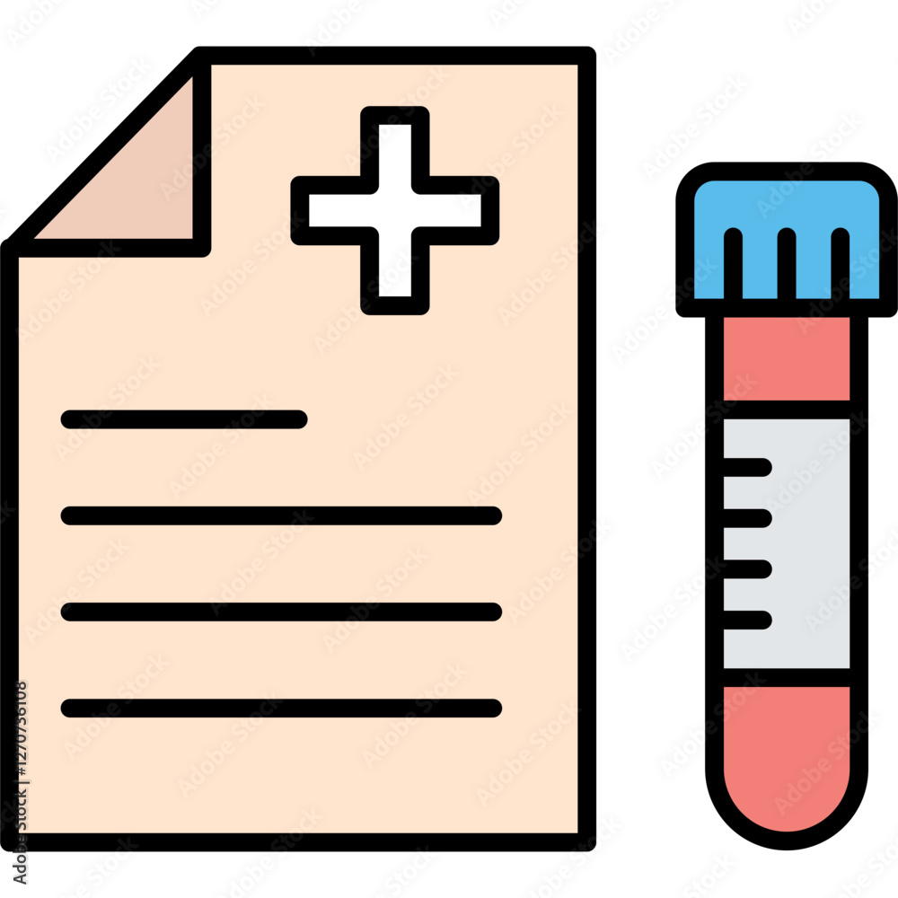 Obraz premium Blood Test Icon