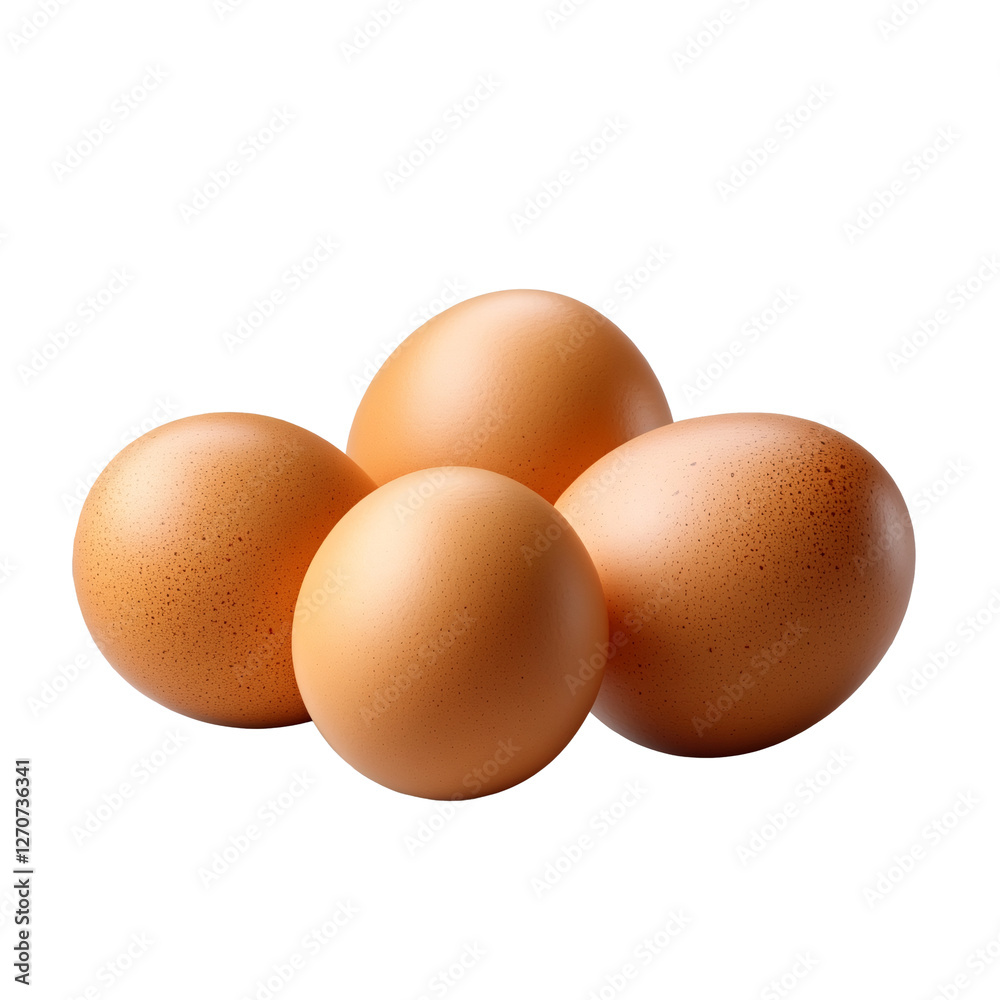 Fresh brown eggs isolated on transparent background. Fresh brown eggs isolated on transparent background.