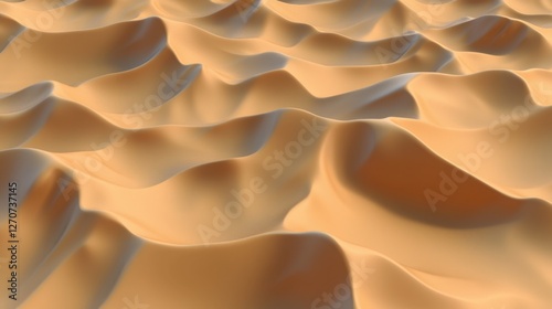 Seamless realistic clay ripples, glowing under bright sunlight, perfect for summer textures.