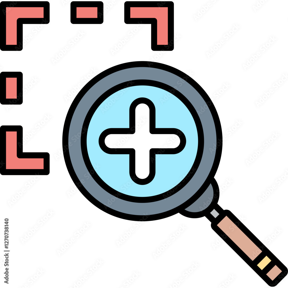 Fototapeta premium Zoom In Icon