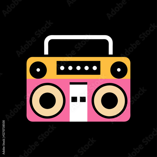 Retro Boombox Stereo Cassette Player Music Device