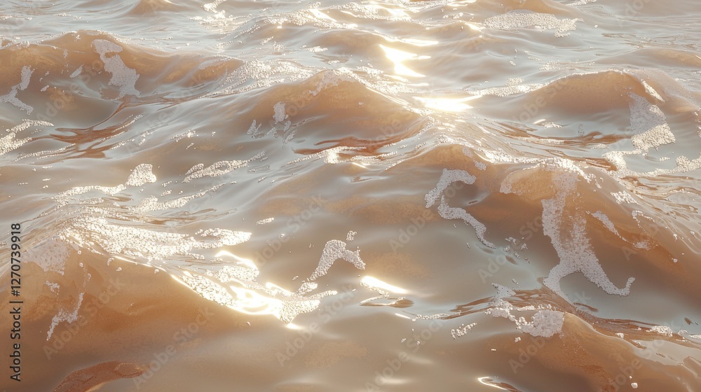 Seamless transparent desert sand wave texture, ultra-realistic golden beach reflections. Seamless transparent desert sand wave texture, ultra-realistic golden beach reflections.