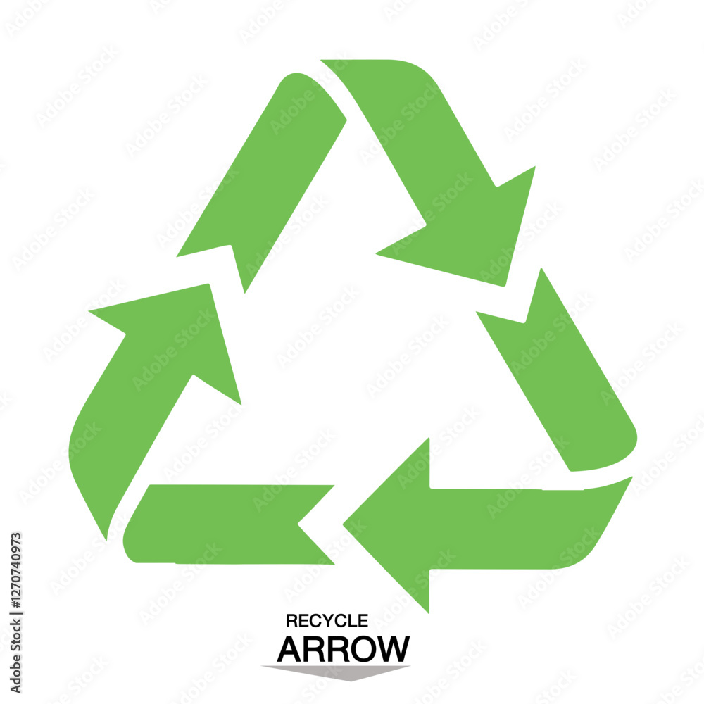 recycling symbol on a white background recycling symbol on a white background