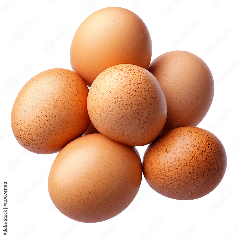 Fresh brown eggs isolated on transparent background. Fresh brown eggs isolated on transparent background.