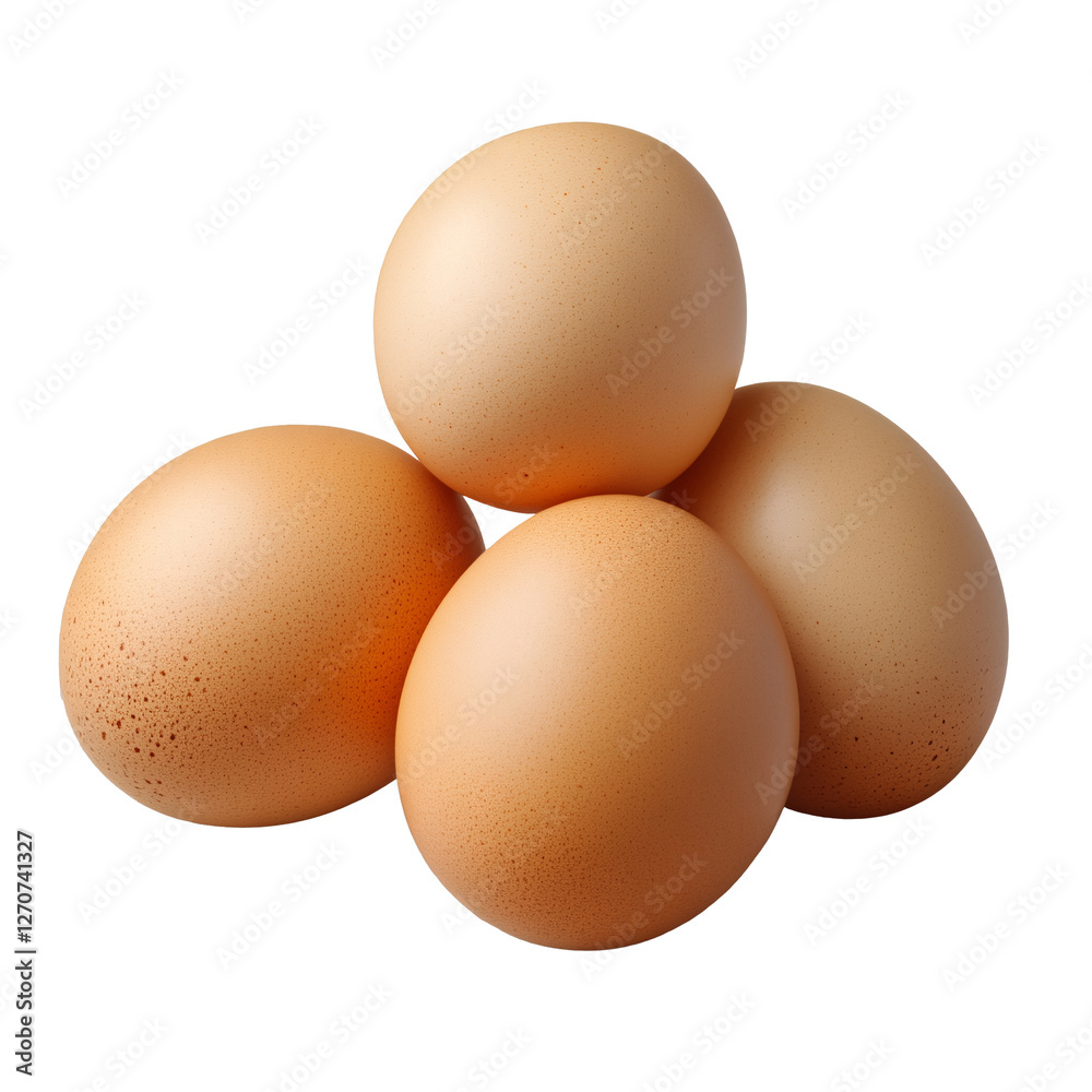 Fresh brown eggs isolated on transparent background. Fresh brown eggs isolated on transparent background.