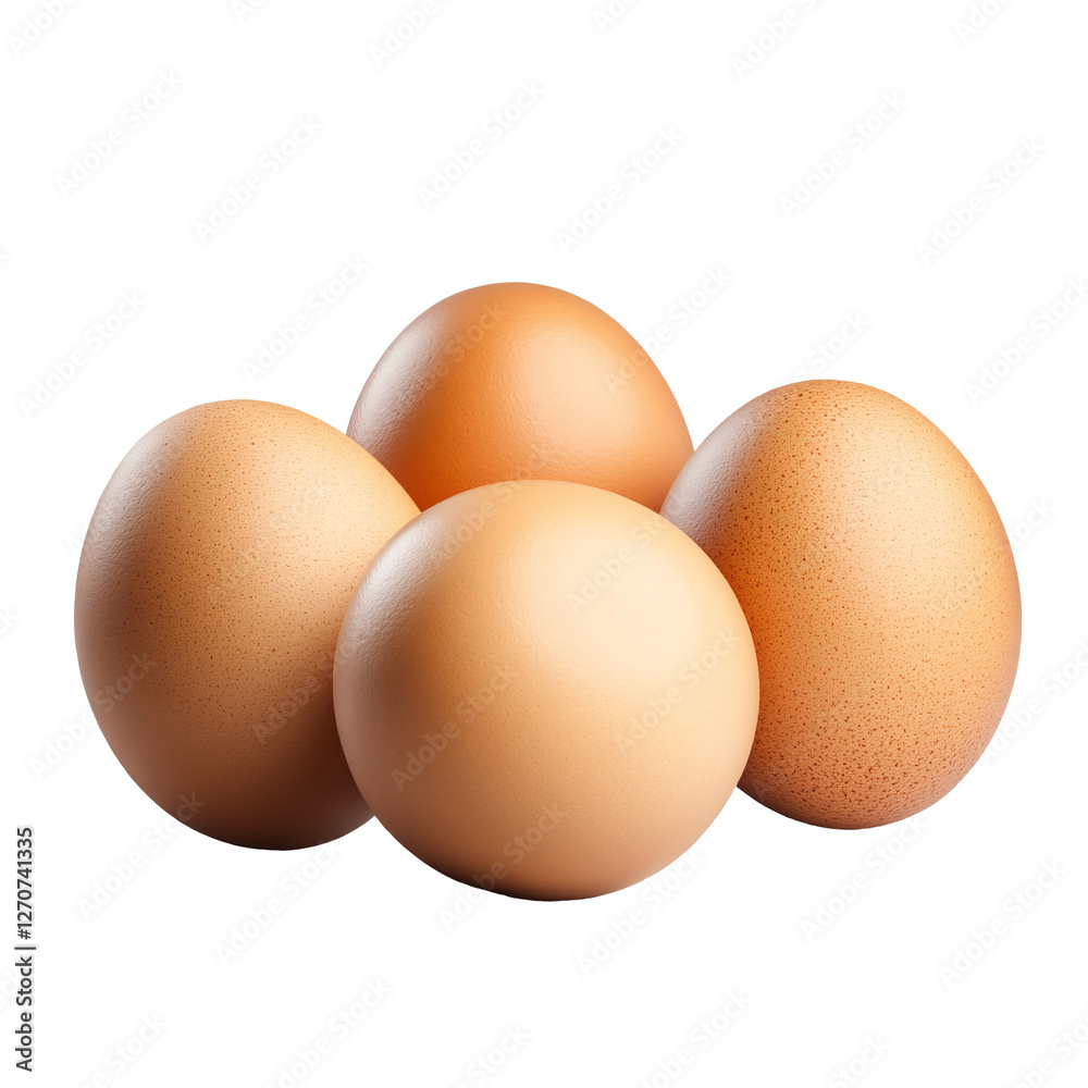 Fresh brown eggs isolated on transparent background. Fresh brown eggs isolated on transparent background.