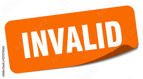 invalid sticker. invalid label